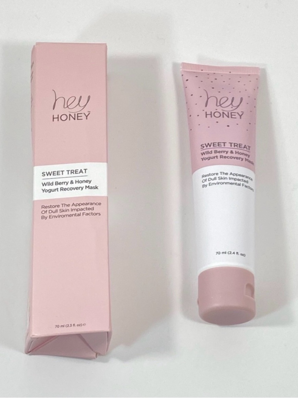 Hey Honey Sweet Treat Wild Berry & Honey Yogurt Recovery Mask - Pink